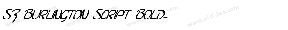 SF Burlington Script Bold字体转换